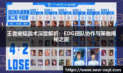 王者荣耀战术深度解析：EDG团队协作与策略揭秘之旅